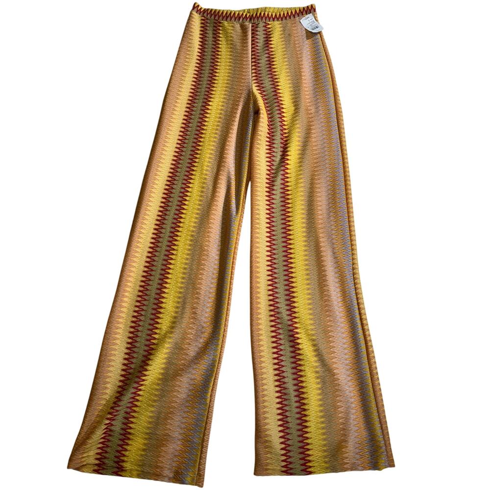 Windsor Women's Multicolor  Zigzag Flare Knit Pant - Size XS - Pre-owned